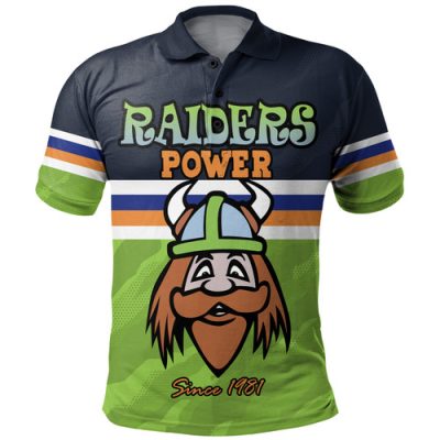 Canberra Raiders Custom Polo Shirt - Indigenous Canberra Raiders Power Polo Shirt