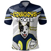 North Queensland Cowboys Custom Polo Shirt - Indigenous North Queensland Cowboys Army Scratch Style Polo Shirt