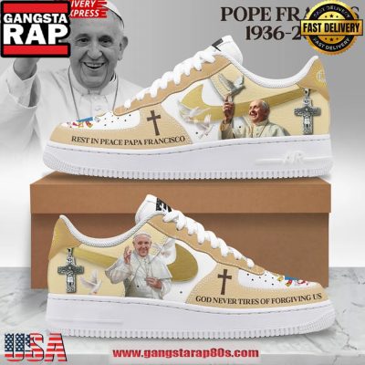 Pope Francis Memorial Limited Edition Nike Air Force 1 Sneakers Shoes