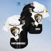 Portimonense SC Black White Baseball Jersey
