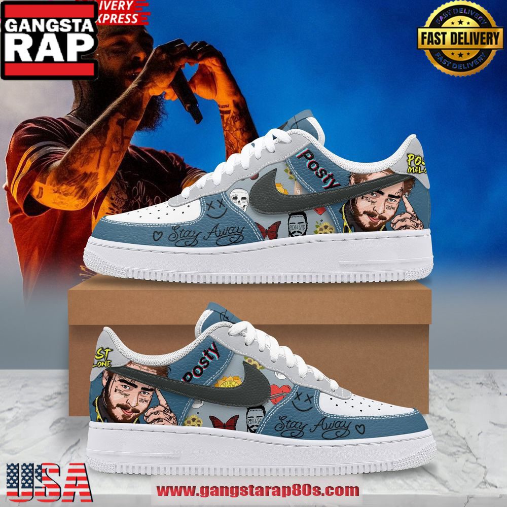 Post Mal Posty Limited Edition Air Force 1 Sneakers Shoes Post Mal Posty Limited Edition Air Force 1 Sneakers Shoes