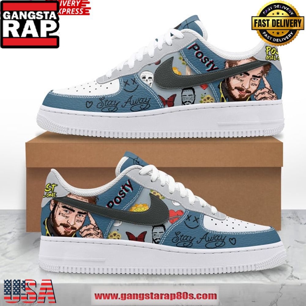 Post Mal Posty Limited Edition Air Force 1 Sneakers Shoes Post Mal Posty Limited Edition Air Force 1 Sneakers Shoes