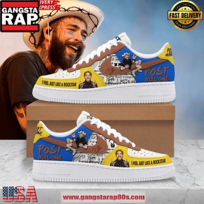 Post Malone Coachella 2025 Air Force 1 Sneakers Shoes