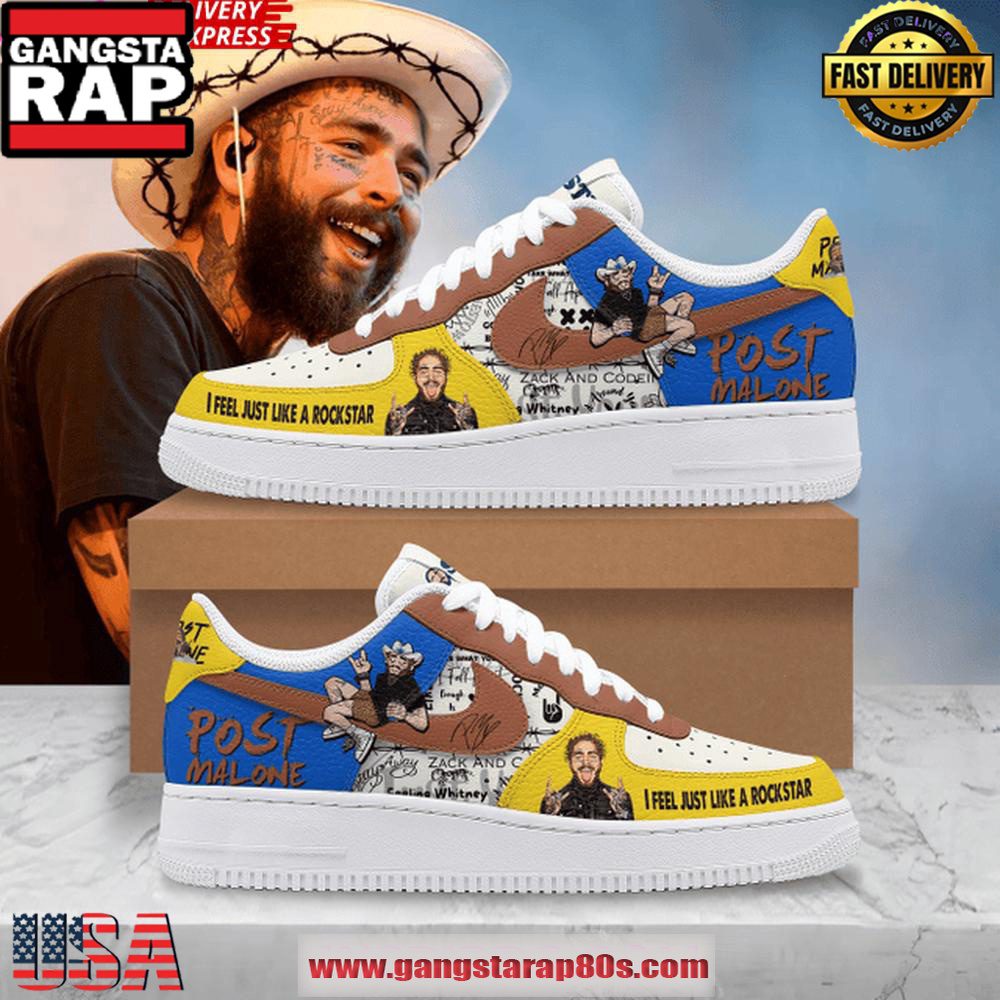 Post Malone Coachella 2025 Air Force 1 Sneakers Shoes Post Malone Coachella 2025 Air Force 1 Sneakers Shoes