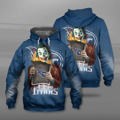 NFL Tennessee Titans Joker Navy Blue Pullover Hoodie