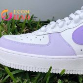 Purple Paradise Air Force 1 Custom Shoes Bright Handsome As Usual - demo10