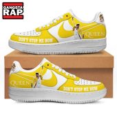 Queen Don?t Stop Me Now Freddie Mercury Air Force 1 Sneakers Shoes