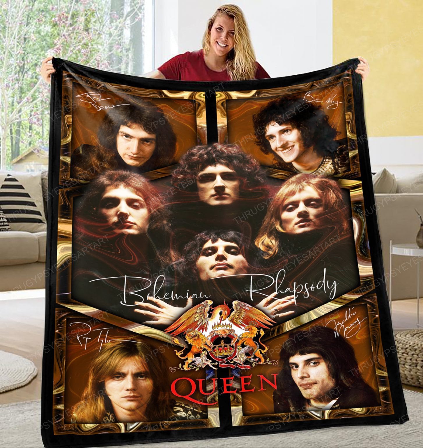 Queen Rock Band Quilt Blanket Queen Rock Band Quilt Blanket