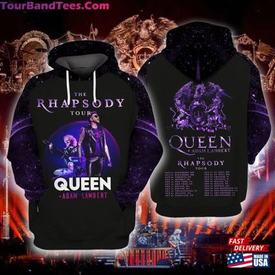 Queen Rock Band The Rhapsody Tour 2023 Pullover Hoodie