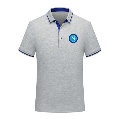 SSC Napoli Basic Grey Polo Shirt