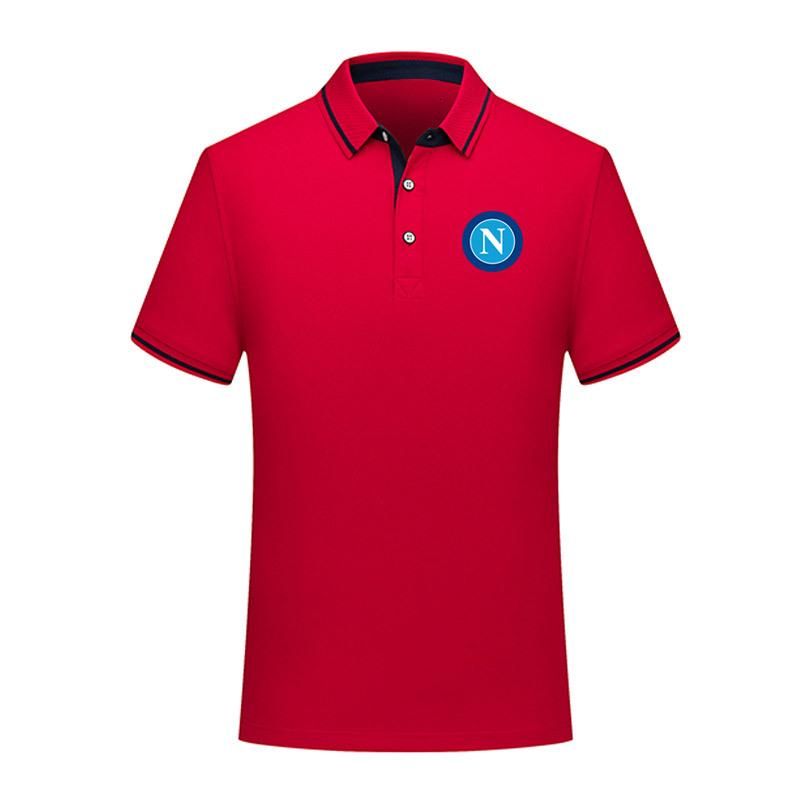 SSC Napoli Basic Red Polo Shirt SSC Napoli Basic Red Polo Shirt