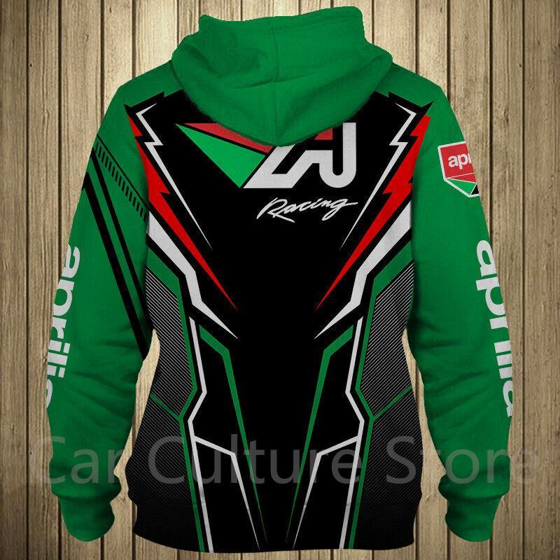 Aprilia Green Black Pullover Hoodie Aprilia Green Black Pullover Hoodie