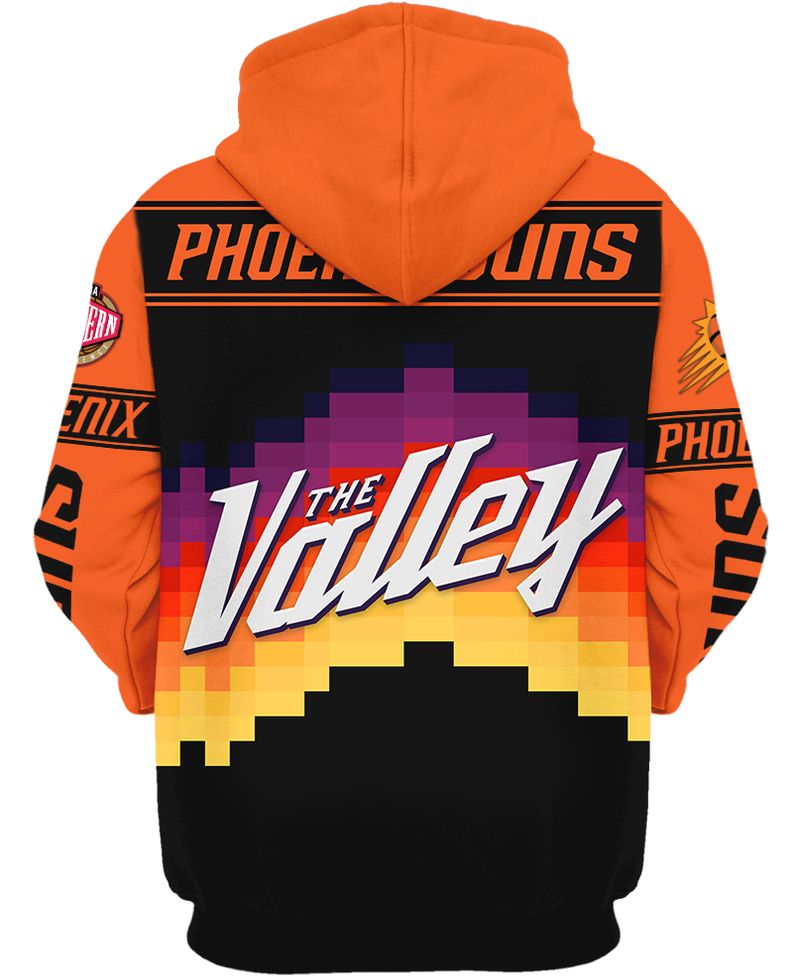 NBA Phoenix Suns Black Orange Western Conference Finals Champions Pullover Hoodie NBA Phoenix Suns Black Orange Western Conference Finals Champions Pullover Hoodie