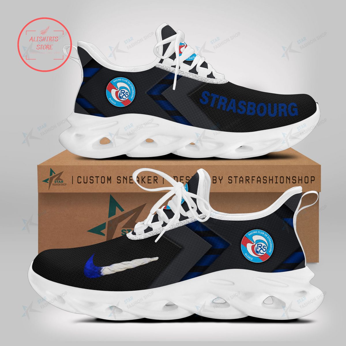 RC Strasbourg Alsace Black Max Soul Shoes RC Strasbourg Alsace Black Max Soul Shoes