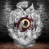 NFL Washington Redskins Professional Grey Pullover Hoodie