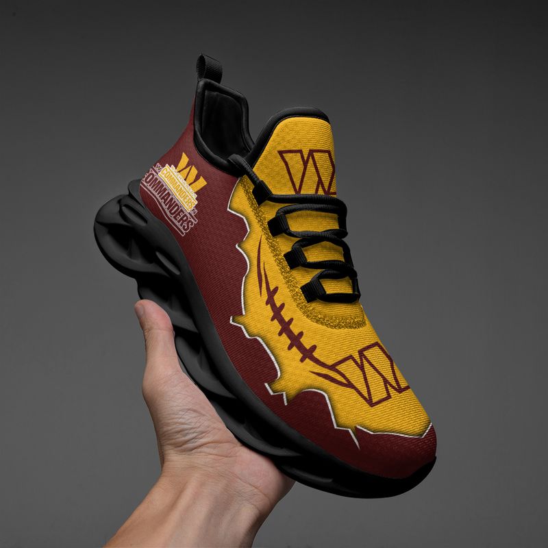 NFL Washington Commanders Brown Yellow Max Soul Shoes NFL Washington Commanders Brown Yellow Max Soul Shoes