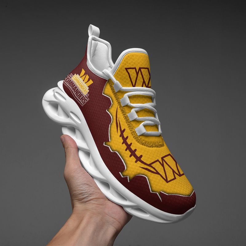 NFL Washington Commanders Brown Yellow Max Soul Shoes NFL Washington Commanders Brown Yellow Max Soul Shoes