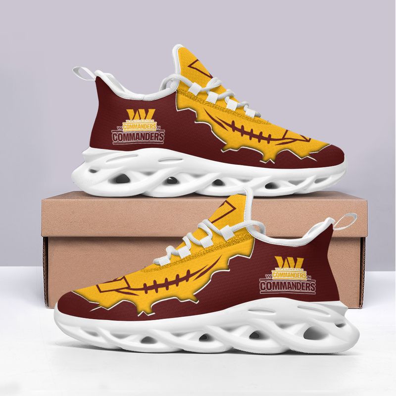 NFL Washington Commanders Brown Yellow Max Soul Shoes NFL Washington Commanders Brown Yellow Max Soul Shoes