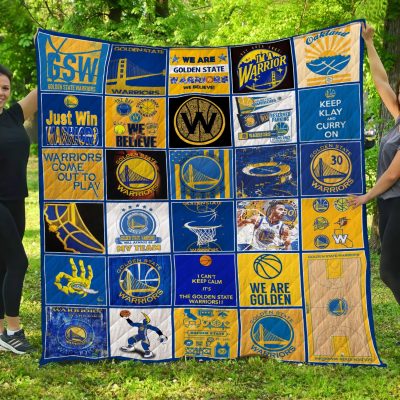 NBA Golden State Warriors Quilt Blanket V2