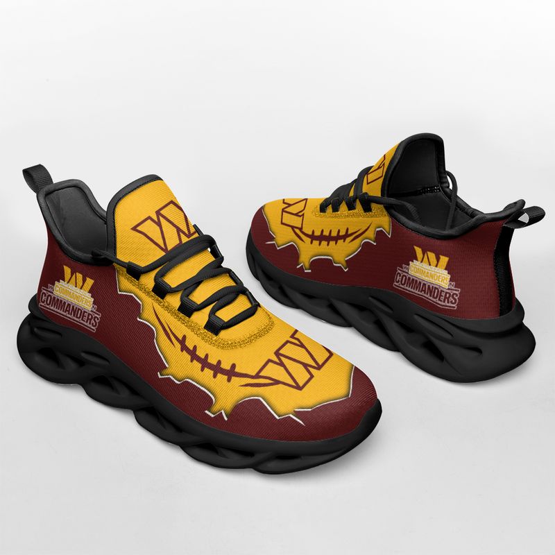 NFL Washington Commanders Brown Yellow Max Soul Shoes NFL Washington Commanders Brown Yellow Max Soul Shoes