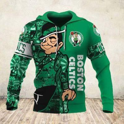 NBA Boston Celtics Green Polynesian Hawaiian Warrior Pullover Hoodie NBA Boston Celtics Green Polynesian Hawaiian Warrior Pullover Hoodie