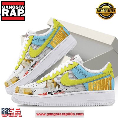Rod Stewart Signature Limited Edition Air Force 1 Running Sneakers Shoes