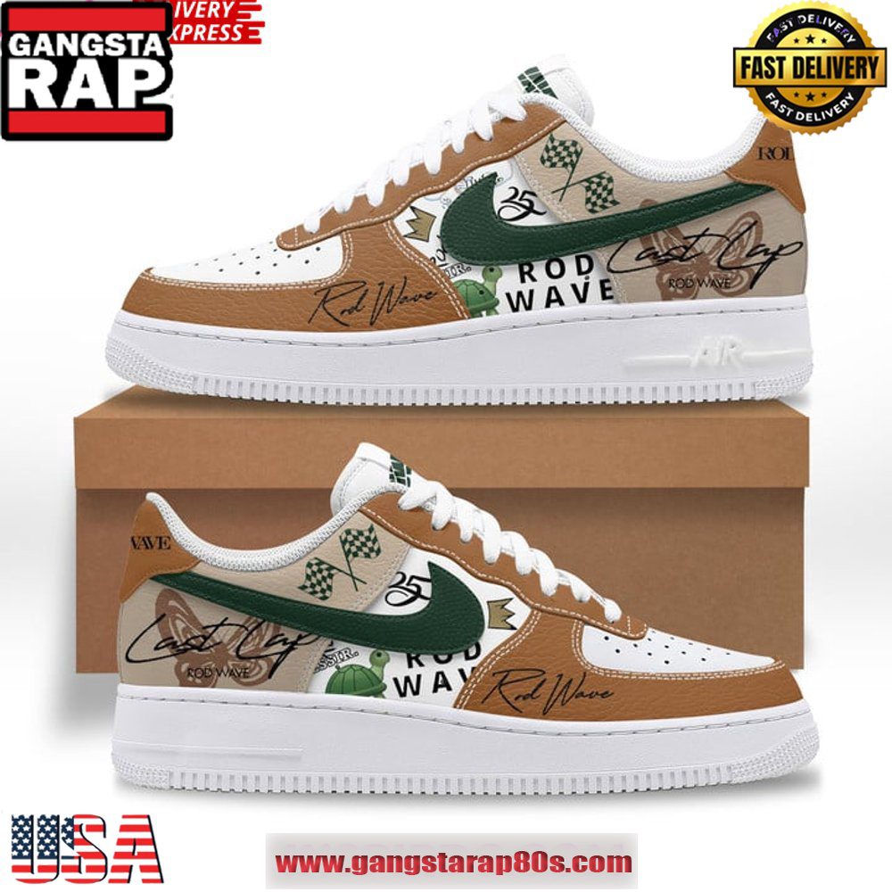 Rod Wave Limited Edition Air Force 1 Running Sneakers Shoes Rod Wave Limited Edition Air Force 1 Running Sneakers Shoes