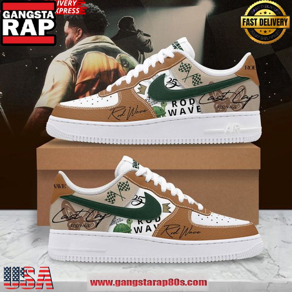 Rod Wave Limited Edition Air Force 1 Running Sneakers Shoes Rod Wave Limited Edition Air Force 1 Running Sneakers Shoes