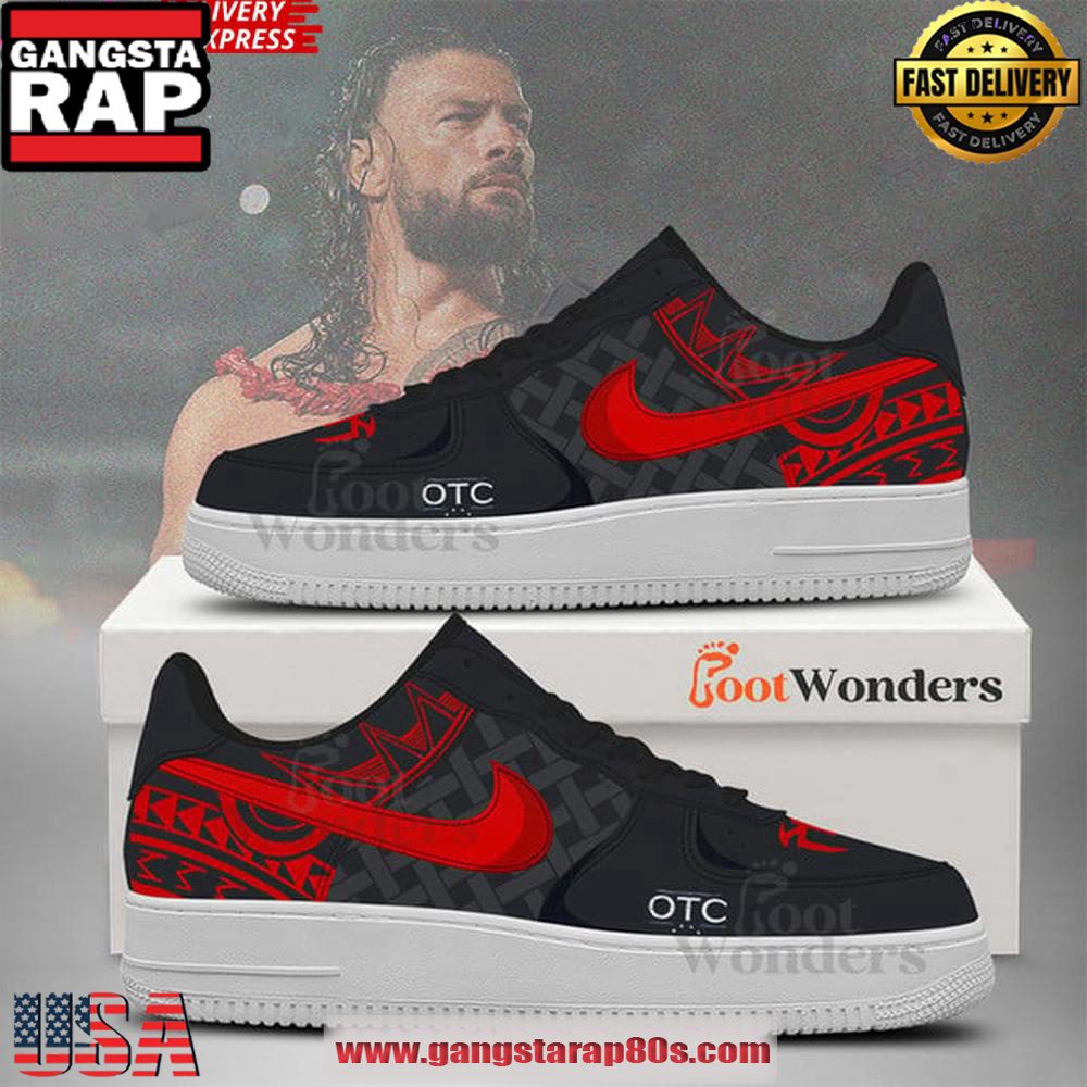 Roman Reigns WWE WrestleMania 41 Special Edition Air Force 1 Running Sneakers Shoes Roman Reigns WWE WrestleMania 41 Special Edition Air Force 1 Running Sneakers Shoes