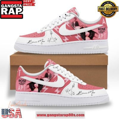 Ros? & Bruno Mars APT Limited Edition Air Force 1 Sneakers Shoes