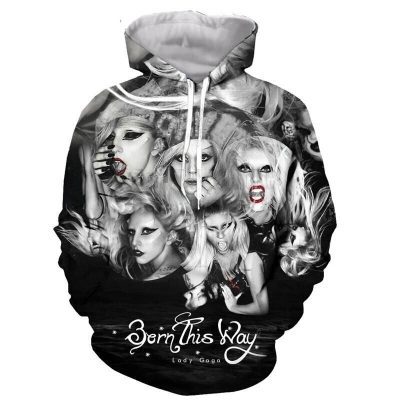 Lady Gaga Graphic Design Pullover Hoodie