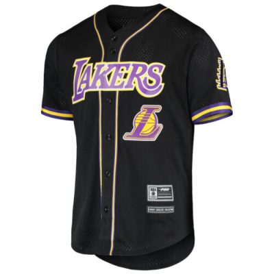 NBA Los Angeles Lakers Black Baseball Jersey