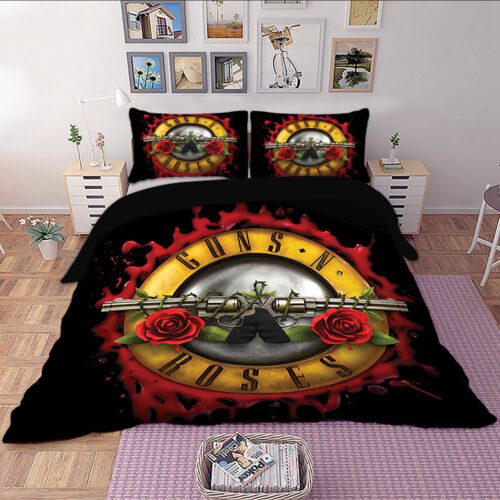 Guns N' Roses Black Bedding Set V1 Guns N' Roses Black Bedding Set V1
