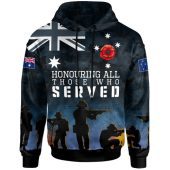 Australia Anzac Hoodie - Honouring All Those Who Served Hoodie