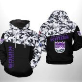 NBA Sacramento Kings Black Camo Pullover Hoodie