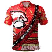 Redcliffe Dolphins Polo Shirt - Theme Song For Rugby With Sporty Style
