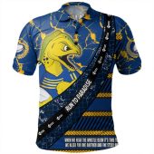 Parramatta Eels Sport Polo Shirt - Theme Song For Rugby With Sporty Style