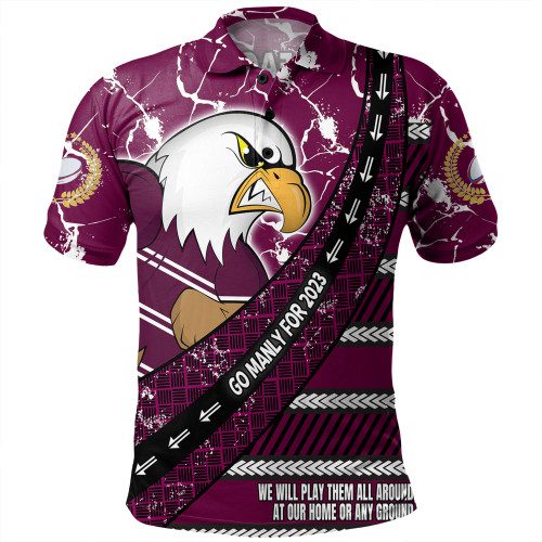 Manly Warringah Sea Eagles Polo Shirt - Theme Song For Rugby With Sporty Style Manly Warringah Sea Eagles Polo Shirt - Theme Song For Rugby With Sporty Style