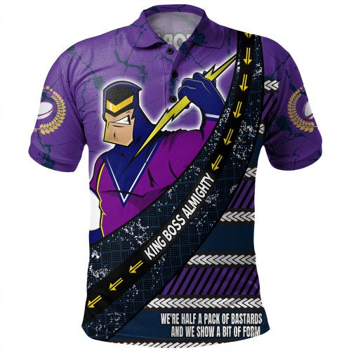 Melbourne Storm Polo Shirt - Theme Song For Rugby With Sporty Style Melbourne Storm Polo Shirt - Theme Song For Rugby With Sporty Style
