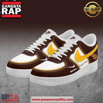 San Diego Padres Just Do It Air Force 1 Running Sneakers Shoes