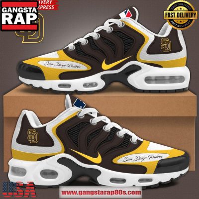San Diego Padres MLB 2025 Performance Air Max Plus Running Sneakers