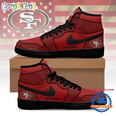 San Francisco 49ers 2026 NFL Pride Jordan 1 Hightop Shoes