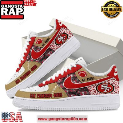 San Francisco 49ers Limited Edition Air Force 1 Running Sneakers Shoes