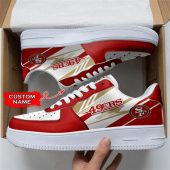 NFL Custom Name San Francisco 49Ers Super Bowl Air Force 1 Shoes Sneakers