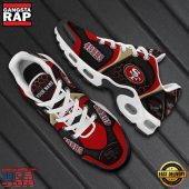 NFL Custom Name San Francisco 49ers Max Plus Shoes - Running Sneakers