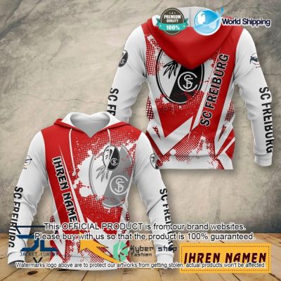 SC Freiburg Custom Name Pullover Hoodie