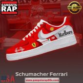 Schumacher Ferrari Formula 1 Limited Edition Air Force 1 Running Sneakers Shoes