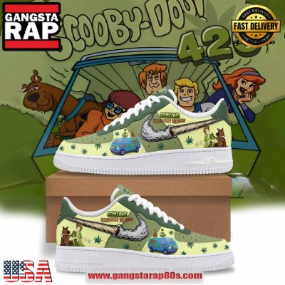 Scooby Doo 420 Someone Pass Shaggy The Baggy Air Force 1 Running Sneakers Shoes