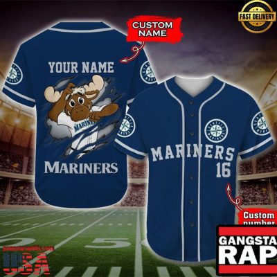 Seattle Mariners Baseball Jersey MLB Custom Name Number - MLB Fan Gifts