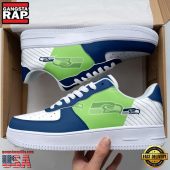 NFL Seattle Seahawks Basic Pattern Football New Design Air Force 1 Running Sneakers Shoes
